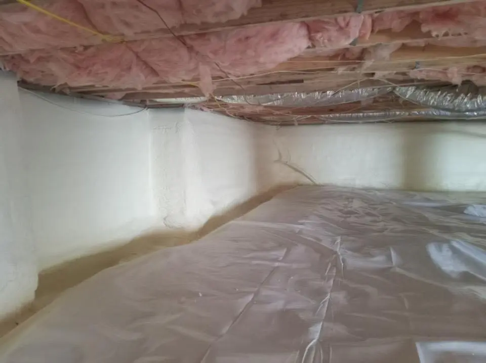 Crawl space encapsulation with closed-cell spray foam for Roof Maintenance in Forest City
